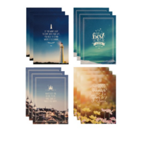 아이비스 만화지노트 MT10494 4p, 등대. 산. 성. 꽃, 4세트