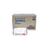 유한킴벌리 크리넥스 안심 물티슈 캡형 60매x24팩