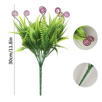 인조 잔디 이끼 식물 여러 스타일 인공 잎 지점 시뮬레이션 공장 유칼립투스 녹색 잔디 플라스틱 꽃 테이블, 17 Q