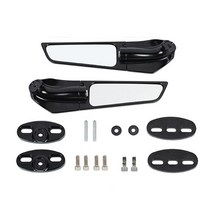 YAMAHA R3 R25 15-21 R15 V3 V417-21 바람 날개 백미러 조절 회전 Winglet 사이드, [01] Black, 01 Black