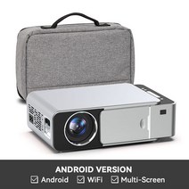공간빔 초단초점빔프로젝터 프로젝트 미니빔 매니아 실제 TV T6 풀 HD Led 프로젝터 4K 4000 루멘 10 0p 휴대용 시네마 Proye tor 비머 HDMI 호환 USB, 03 Android-Silver, 미국 플러그, 03 Android-Silver_02 미국 플러그