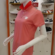 루이까스텔 22년 SS신상 여성 봄여름 잔스트라이프 요꼬에리 반팔 티셔츠