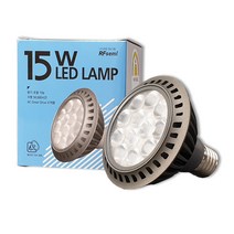 알에프세미 디밍 PAR30 밝기조절 LED 15w 램프 집중형 조광기, 1개, 주광색
