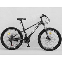 깔끔한심플자전거 30단 등교 24인치 27.5인치 로드자전거, 상단 스포크 - 블랙