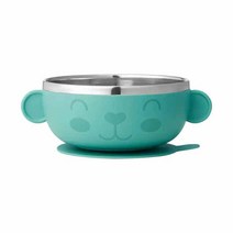 이케아 KANONKUL 카농쿨 그릇유아식기도구주방용품곰돌이국그릇, 블루스테인레스_005.179.08