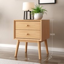 해외 북유럽 통나무 침대 머릿장 심플 모던 원목색 작은 궤짝 침실, 옵션21