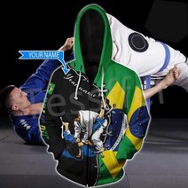 Tessffel 남녀공용 스포츠 무술 Jujitsu 유도 운동복 3Dprint 캐주얼 스웨터 가을 후드 10