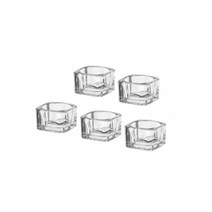 이케아 GLASIG글라시그 미니양초홀더 유리5x5cm 5개입