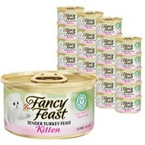 팬시피스트 키튼 텐더 흰살생선 고양이 주식캔, 생선, 85g, 6개