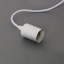 [빛나라닷컴] 기본소켓 펜던트 레일조명, 기본소켓 3M (화이트) + 1등 후렌치 (화이트)