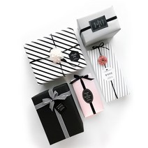 마음담는날 블랙베리핑크 돌잔치 이벤트 포장지 세트, 핑크포장지+검정리본