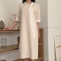 아이우먼 마가렛타이배색원피스 MOP130M303 빅사이즈