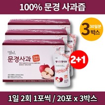 문경 사과즙 스파우트 아침 부사 사과 주스 액 엑기스 농축액 진액 어린이 온가족, 120ml, 3개