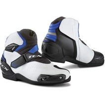 TCX 남성용 오토바이 부츠 (화이트 블랙 블루 유럽 38), eur 38, White Black Blue