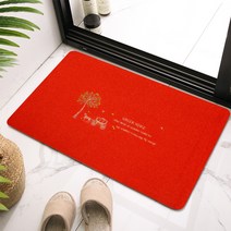 주방 미끄럼 방지 매트 물 흡수 내장 기름 방지 매트 입구 카펫 도어 매트 대면적 커팅 가능 발 매트 커스텀, 마차 빅 레드