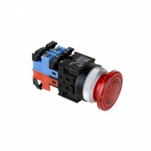 건흥전기 1A1B 조광 푸쉬락 버섯형 LED램프 비상 스위치 24V AC DC 25mm KBL25EA-L3C11, 옐로우 [KBL25EA-L3CY11]