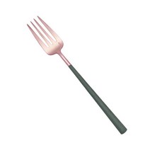 벨로아이녹스 [벨로아이녹스] 네오 에메랄드 로즈골드 디너 포크, 단품없음