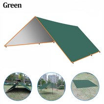 렉타타프 차양막 경량 방수 캠핑 타프 자외선 차단 야외 그늘막, 3m x 4m, Green