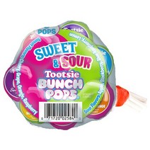 Tootsie Pops 투시팝 스윗 앤 사워 번치 팝 막대 사탕 8피스 투시롤 캔디 Sweet and Sour, 1세트