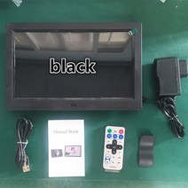 전자액자 디지털액자 스마트액자BABY 패밀리 디지털 포토 프레임 10 인치 스크린 HD 1024x600 LED 백라이, 01 Black_04 AU 플러그