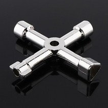 열쇠복사 기계 따기 열쇠공 도난방지택 현관보조키 키복사 현관문 범용 크로스 키 4 In 1 다기능 삼각형 배, 04 Silver 1