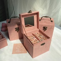 아이센스몰 미니 쥬얼리박스 쥬얼리보관함 쥬얼리보석함 반지 목걸이 귀금속 보관