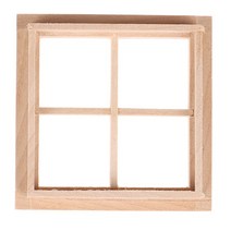 미니어처 가구 diy미니어처 미니어처 음식1:12 스케일 인형 집 나무 전통 4 창 창 프레임 DIY 가구 완구 액, 한개옵션0