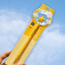 RT 별모양 실리콘 소재 야광 볼펜 메시지 카드 선물, 단품