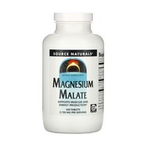 Source Naturals Magnesium Malate 소스내추럴스 마그네슘 말레이트 3 750 mg 360정 1개