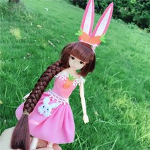 말하는인형 우산 관절 홀더 작은다섯 신년 투라대륙 작은 댄서 생생한 일양말 선물 모형 동일타입 낱개로 팔다, C02-온 아이가 배웅한.신발식, T13-소무무토끼치마갈색긴머리 L