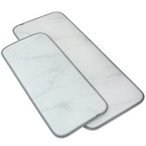 제로벨 말랑 폭 30cm 주방 싱크 매트 발매트 홈 키친 거실 현관 욕실 다용도매트, 마블 화이트
