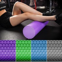 NaOBee 육각 EVA 지압 폼롤러 30cm~90cm, 블랙
