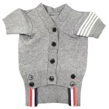 강아지 라인 니트 가디건 [S-3XL], 그레이