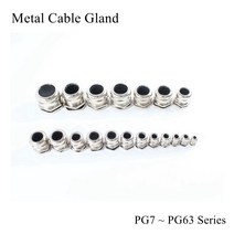 10pcs 케이블그랜드 금속 케이블 글 랜드 커넥터 PG16 PG25 IP68 방수 니켈 도금 황동 구리 씰 조인트 고, 09 PG29