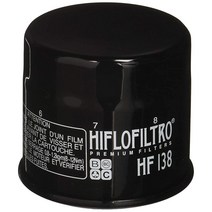 HIFLO FILTRO HF138 블랙 프리미엄 오일 필터