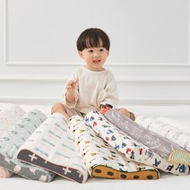 슬립스파 유아동 라텍스 짱구 신생아 어린이 주니어 베개커버, 02_베이비클라우드커버-오가닉누비