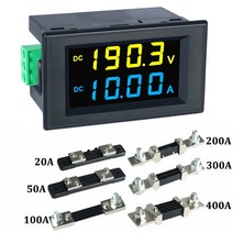 전압 테스터기 측정 멀티 전압계 검상기 dc 0-600v 디지털 lcd 10a 20a, 0-600v 50.0a