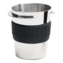 칼딘 안티 슬립 스테인리스 스텐 커피 포터필터 도징 컵, 54mm, A 실버