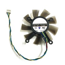 냉각팬75MM FD8015U12S DC12V 0.5AMP 4 핀 쿨러 팬 asus GTX 560 GTX550Ti HD7850 그래픽 비디오 카드 냉, 01 Bla정확