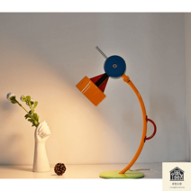 단스탠드 빈티지스탠드 레트로 명품조명 멤피스 테이블램프 LED 밝기조절 비비드, 27x50CM, USB버튼