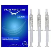 셀프치아미백 밝은 흰색 스마일 치아 가정용 리필 키트 미백 시스템 3 X 5cc/ml 주사기 Carbamide Peroxide 22% 젤