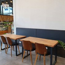 붙박이쇼파/음식점/레스토랑/대기실&좌석소파 2~4인, 밝은 프레임, DS 112(진그레이)