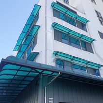 캐노픽스 650x4400 믿고사는 차양 비가림막 고정어닝 렉산캐노피, 엠보별_브라운, 블랙, 은백색(기본색상)
