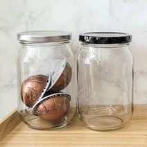 메종엔베르 글라스자480ml 유리병((40개) 잼병 쨈병 과일청병 과일청유리병 밀폐유리병 수제청병 청용기 피클병 꿀병 소스병 유리밀폐용기 유리용기 유리공병 유리용기 젬병 병 청병, 실버