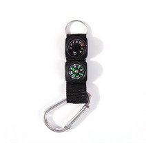 3 1 야외 휘파람 나침반 온도계 휴대용 미니 탐색 Carabiner 다기능 캠핑 하이킹, 03 C