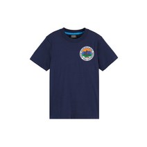 (정식매장판) SCOTCH&SODA KIDS 22FW NEW 스카치앤소다 키즈 남아 백 로고 디테일 반팔 티셔츠(167678_0002) KSS27BRTS031NV 네이비