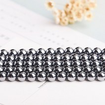 박진기획 정품 테라헤르츠 원석 8mm 1줄 약 40cm, 단품