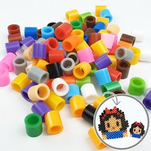 KC인증 유아 소근육 발달 컬러 비즈 공예 3세 4세 5세 6세이하 어린이 10mm 젤리 빅비즈 큰비즈 단품 믹스 세트 100P/500P/1800P/3000P/모양판/받침대, 100P, 19. 믹스