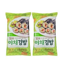 풀무원 꼬마 야채김밥 세트, 8개입, 124g