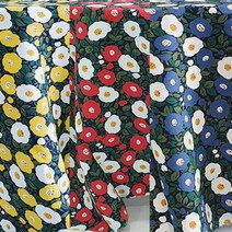 [천삼백케이] [바나나스푼] 린넨 컬러풀 동백꽃 3컬러, 블루